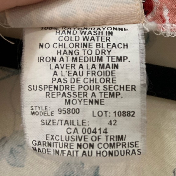 Vintage 90s Women’s Plus Tie Back Floral Dress - Size 42 - Picture 5 of 8